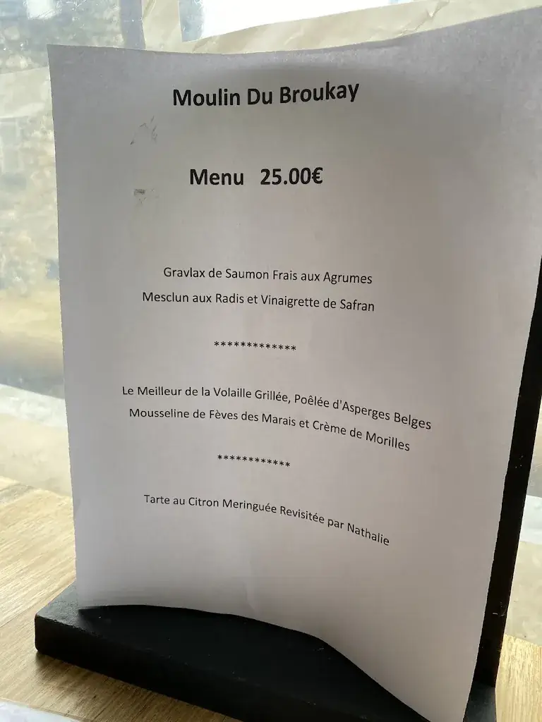 Menu_Le Moulin du Broukay_Bassenge_image_3