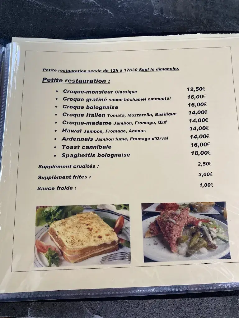 Menu_La Brasserie Ardennaise_Bastogne_imagen_2