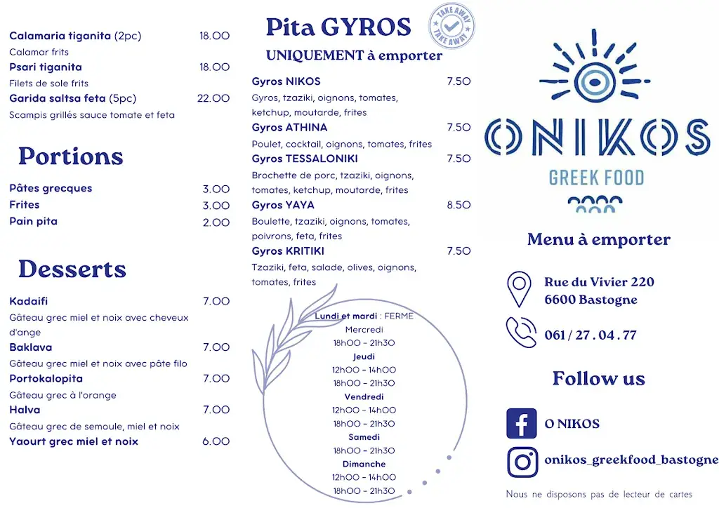Menü_O Nikos_Bastogne_Bild_1