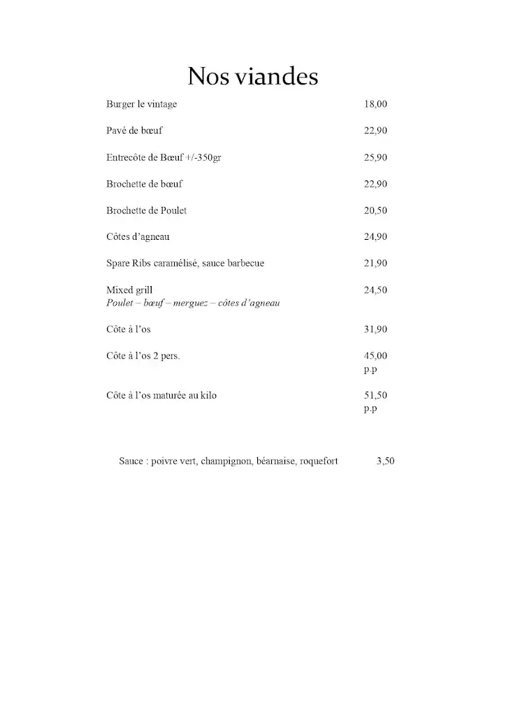 Menü_Le Vintage_Bastogne_Bild_3