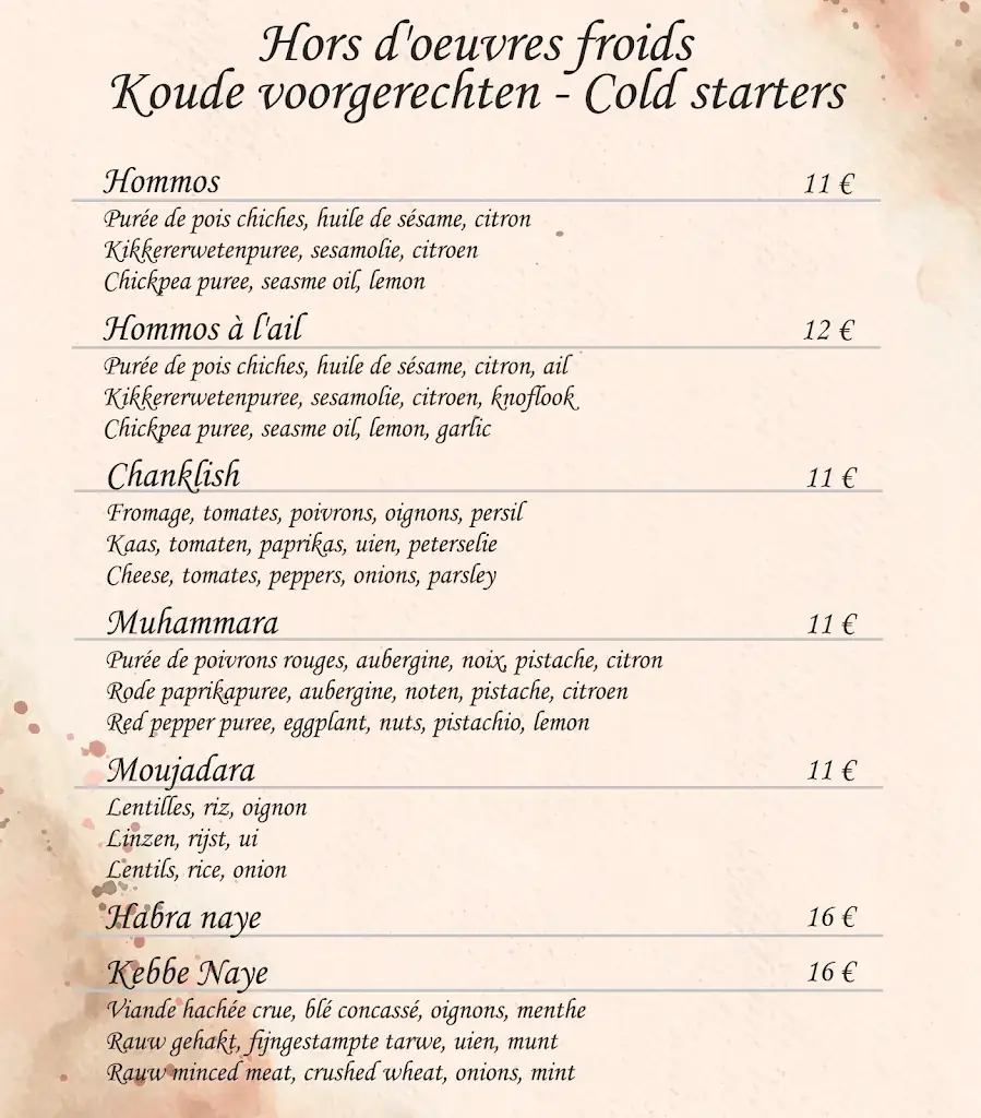 Menü_Ksara restaurant_Beauvechain_Bild_1