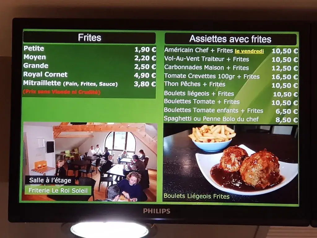 Menu_Friterie Le Roi Soleil_Beauvechain_image_1