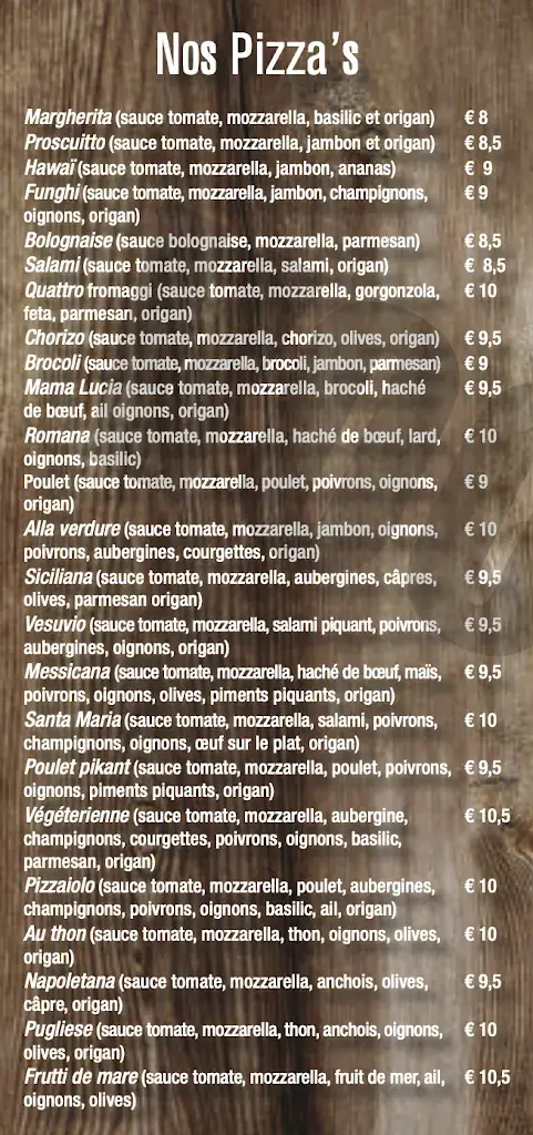 Menu_Il Pizzaiolo_Beauvechain_image_3