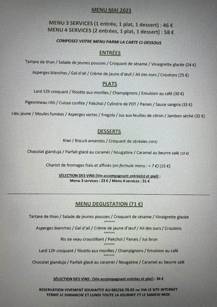 Menu_ABCD Restaurant_Beauraing_image_1