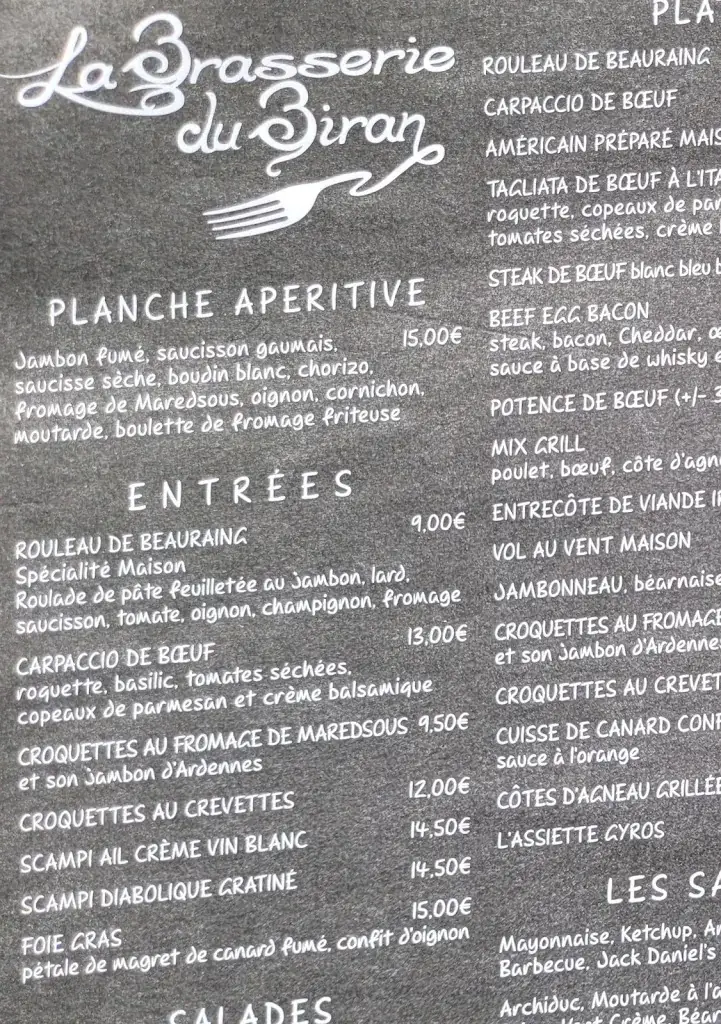 Menu_Biran(Au)_Beauraing_image_2