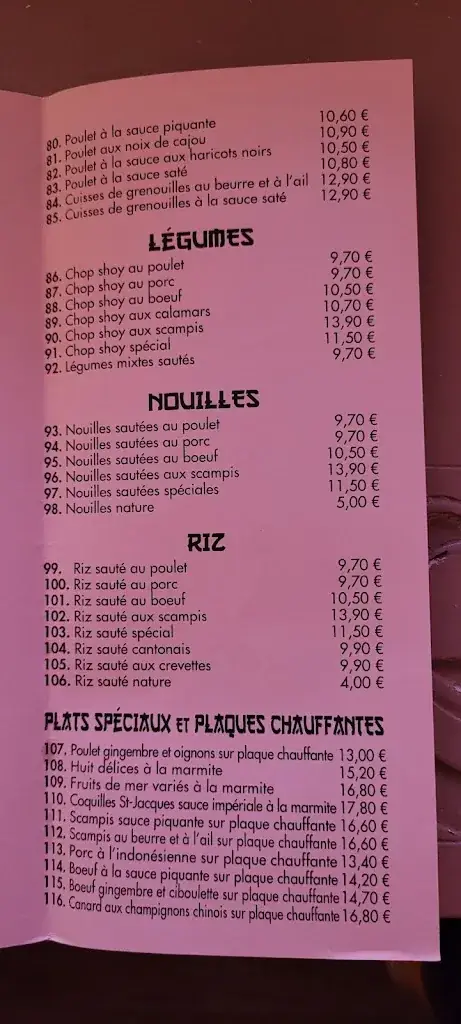 Menu_Délices De Chine_Beauraing_imagen_1