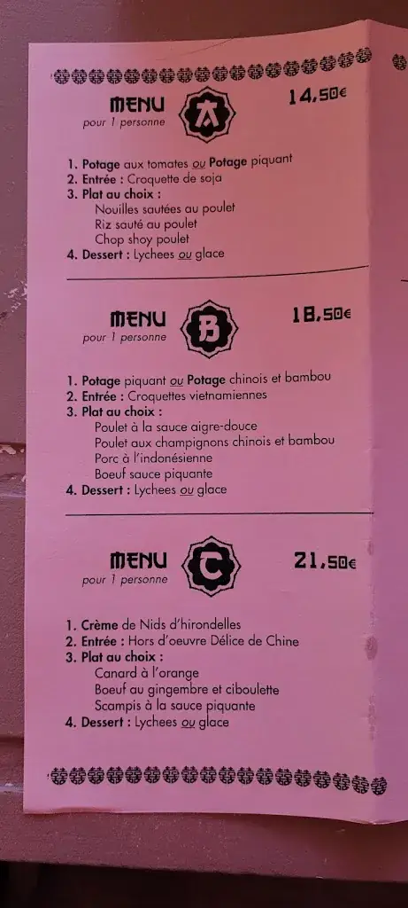 Menu_Délices De Chine_Beauraing_imagen_3