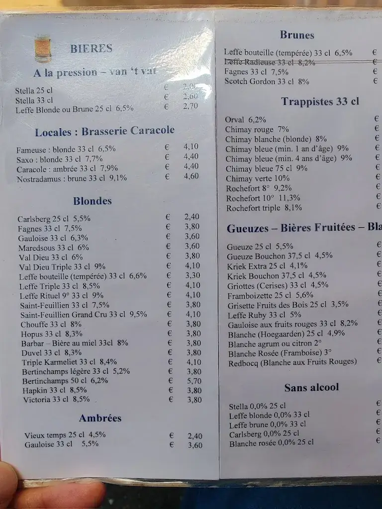 Menu_Le Pourquoi Pas_Beauraing_imagen_2