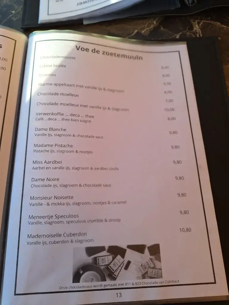 Menu_Le Grand Café_Blankenberge_image_2