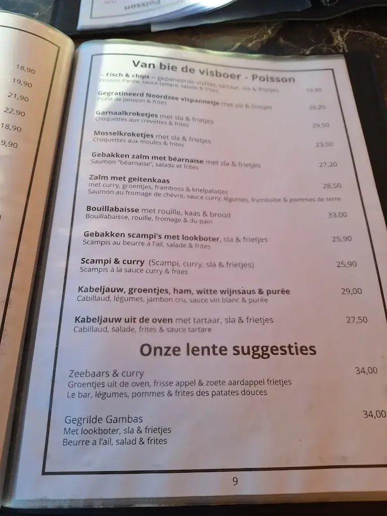 Menu_Le Grand Café_Blankenberge_image_3