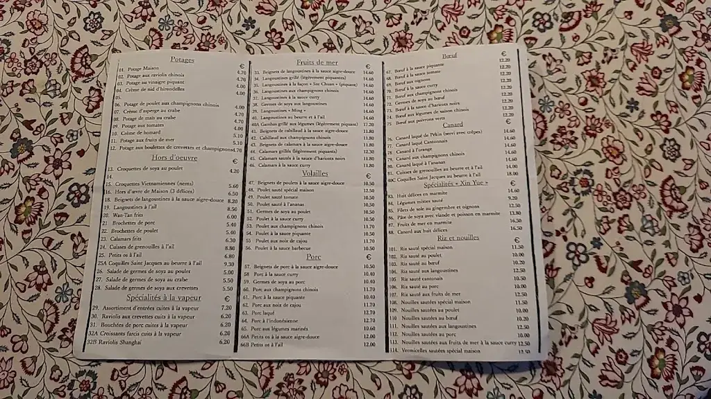 Menu_Xin Yue_Lasne_image_1