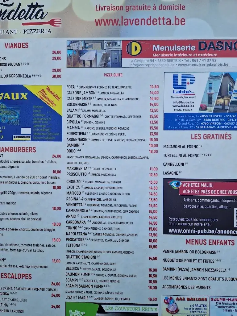 Menu_La Vendetta Bertrix_Bertrix_imagen_3