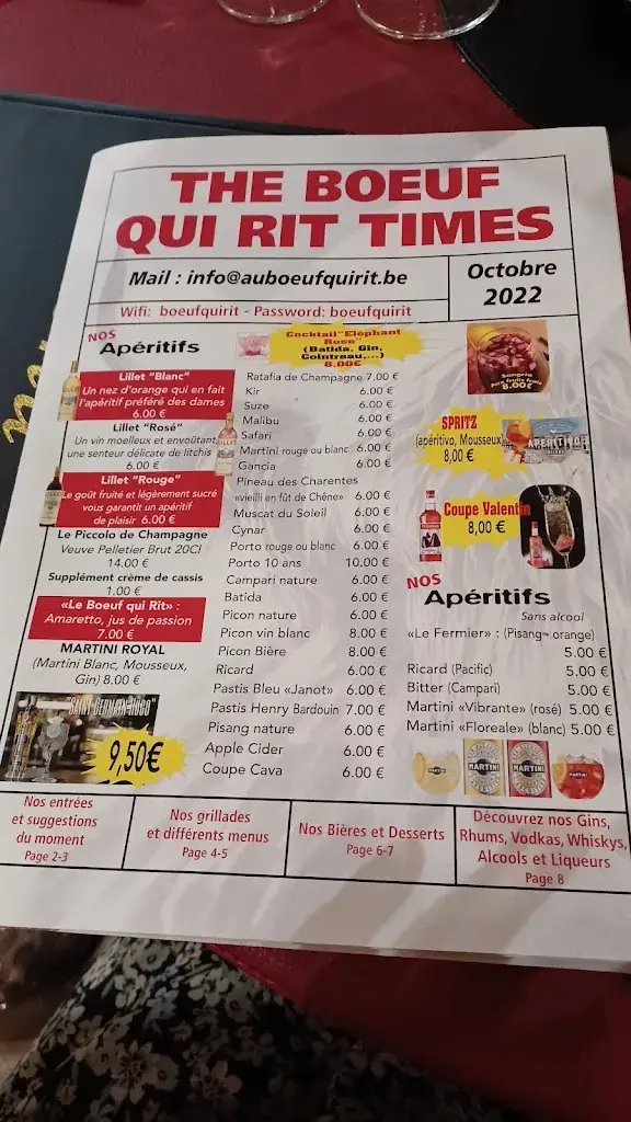 Menu_Au Boeuf qui Rit RESTAURANT GRILLADE_Bernissart_image_1