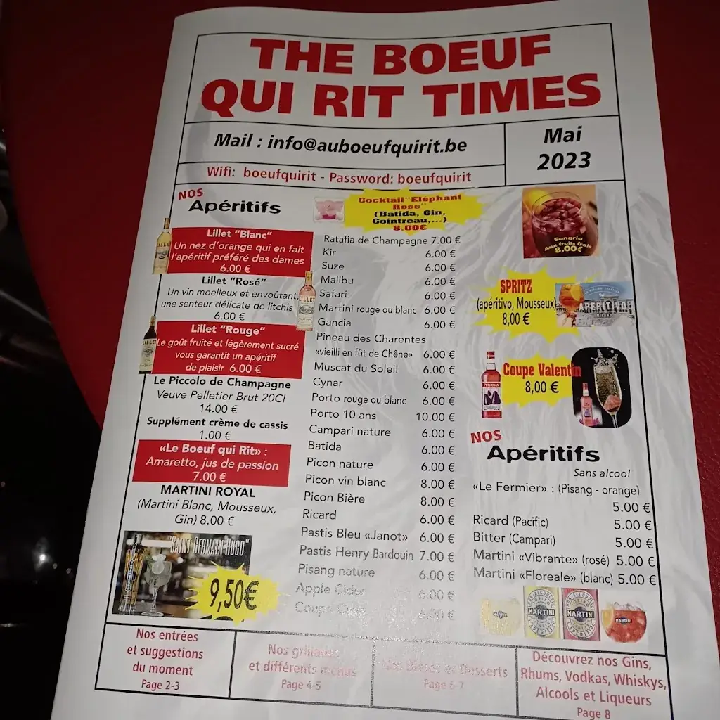 Menu_Au Boeuf qui Rit RESTAURANT GRILLADE_Bernissart_image_2