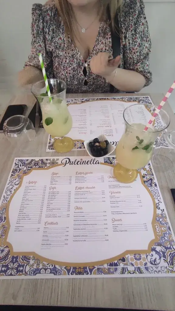 Menü_La Pulcinella_Bernissart_Bild_1
