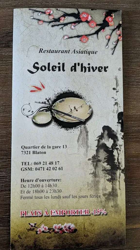 Menu_Au Soleil d'Hiver_Bernissart_image_3