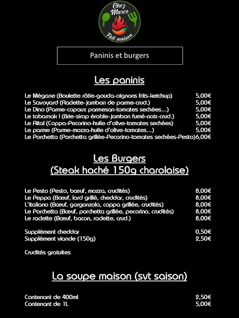 Menü_Chez Marco_Bernissart_Bild_3