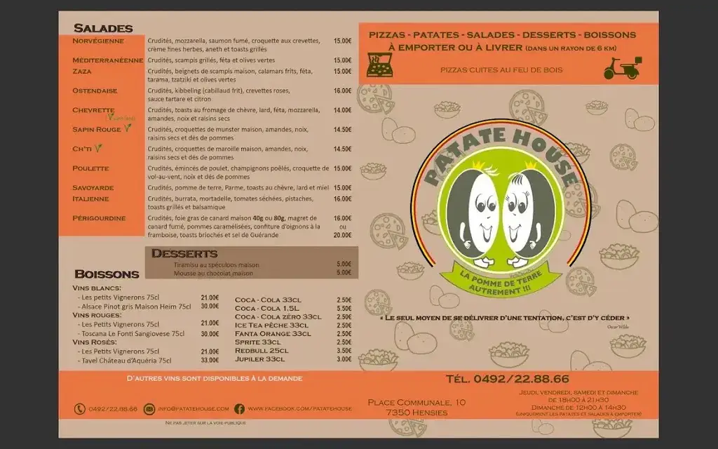 Menü_Patate House_Hensies_Bild_1