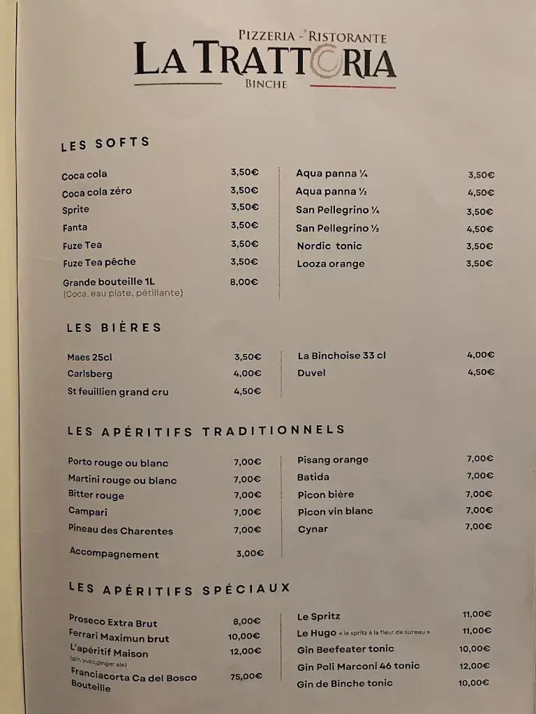 Menü_La Trattoria_Binche_Bild_2
