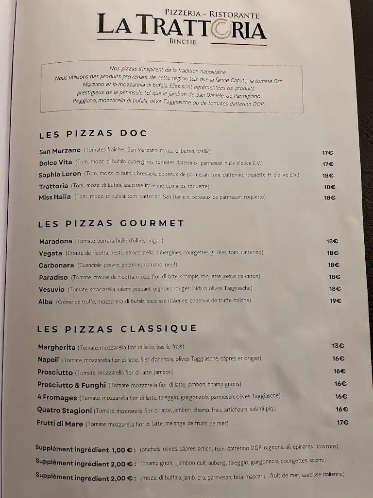 Menü_La Trattoria_Binche_Bild_4