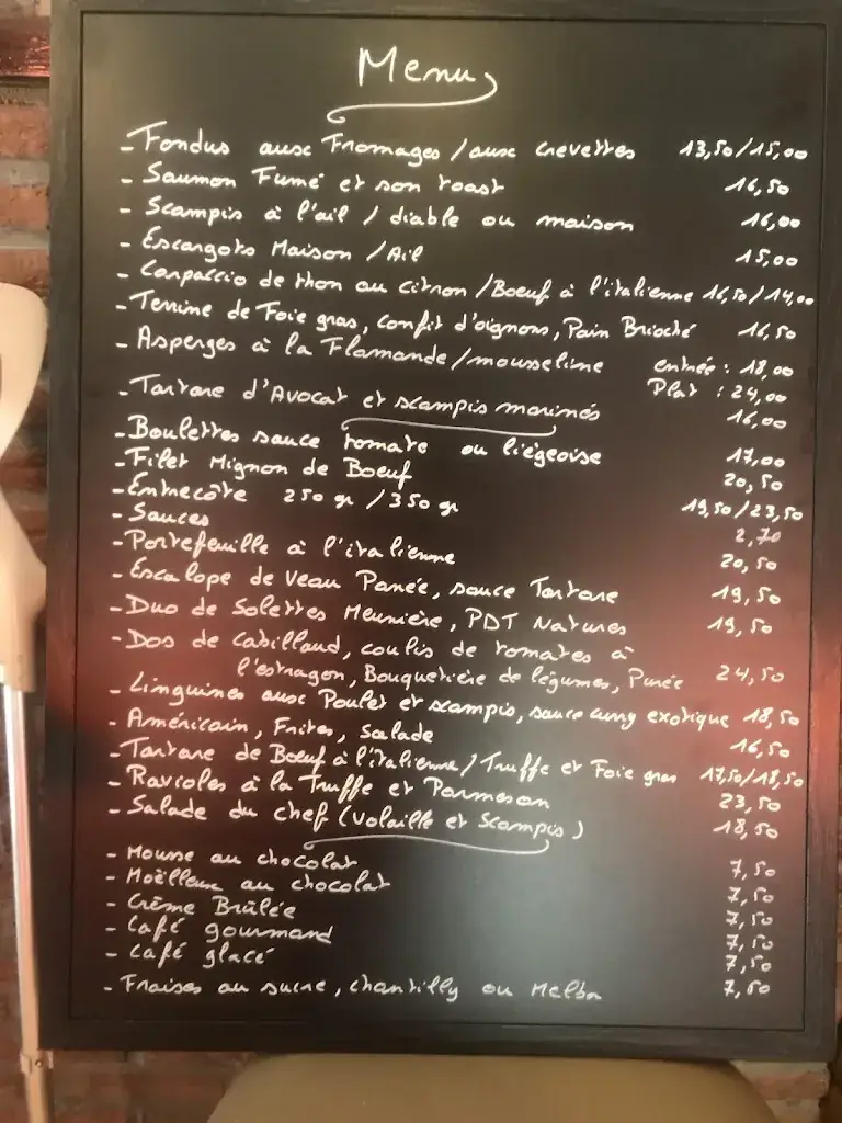 Menu_Comme Chez Maman's_Braine-le-Château_imagen_2