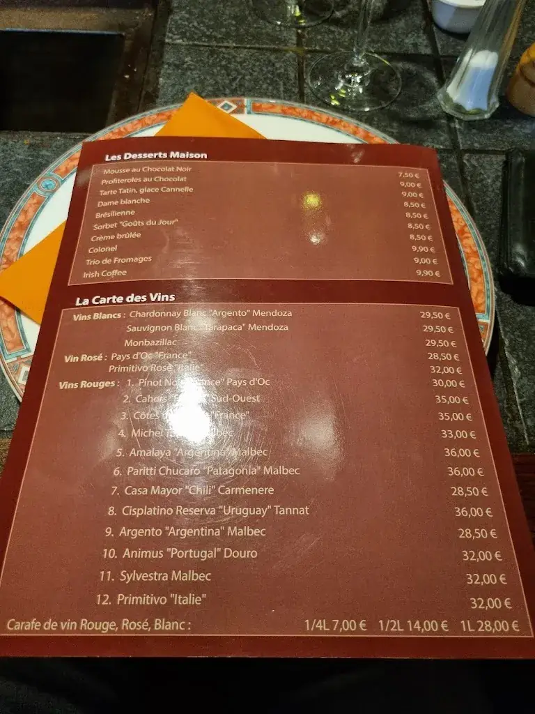 Menu_La Grange_Beyne-Heusay_imagen_1