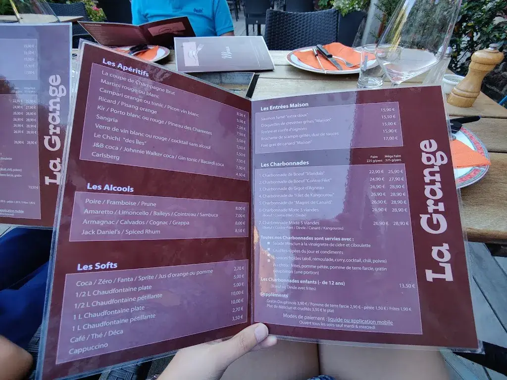 Menu_La Grange_Beyne-Heusay_imagen_4