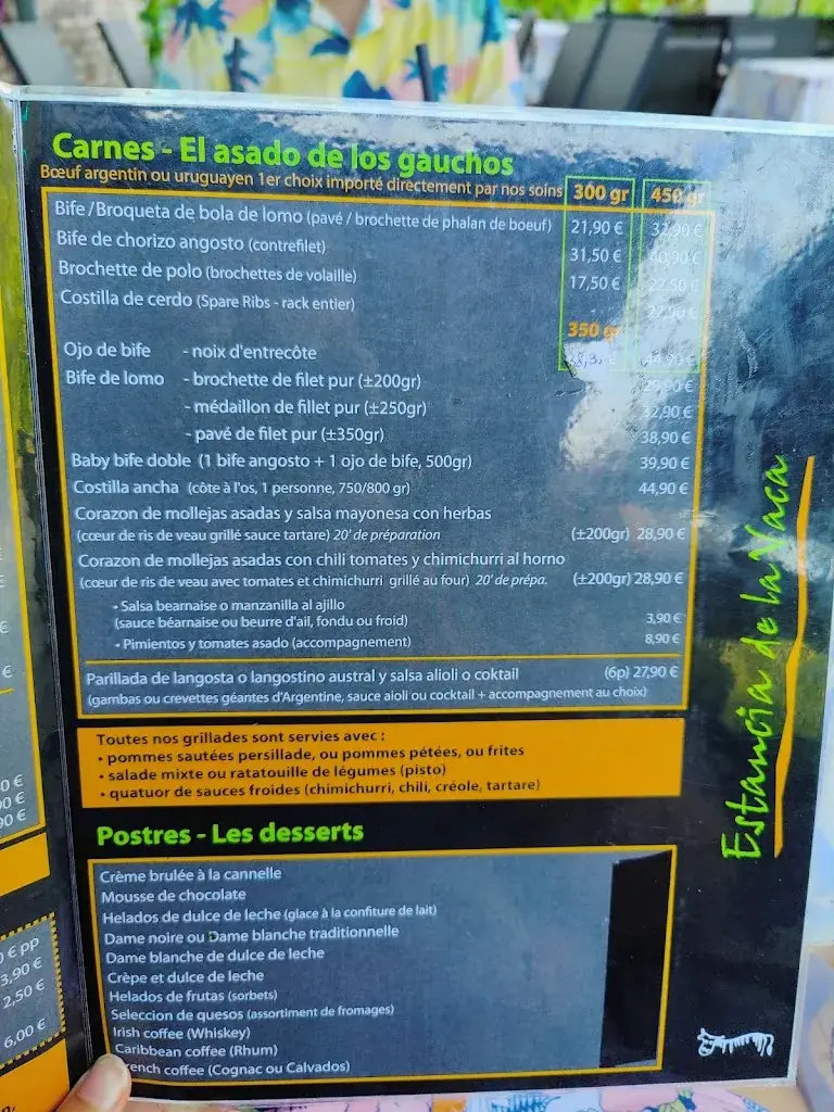 Menu_Estancia de la Vaca_Beyne-Heusay_image_4