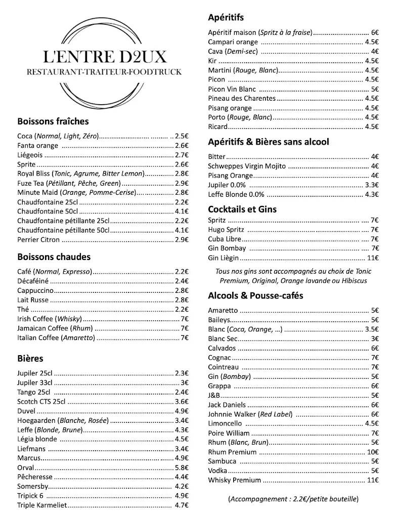 Menu_Brasserie L'entre-d2ux_Liège_image_1