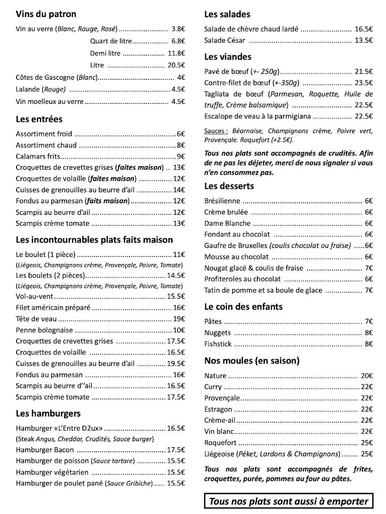 Menu_Brasserie L'entre-d2ux_Liège_image_2