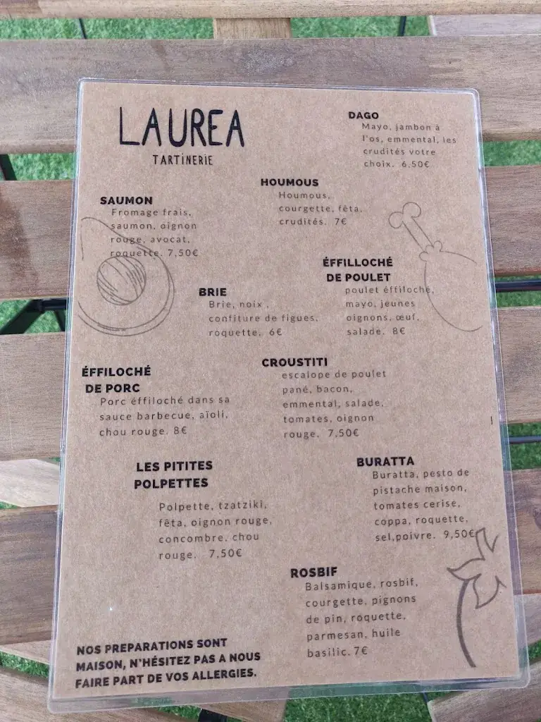Menu_Laurea Tartinerie Fléron_Fléron_imagen_3