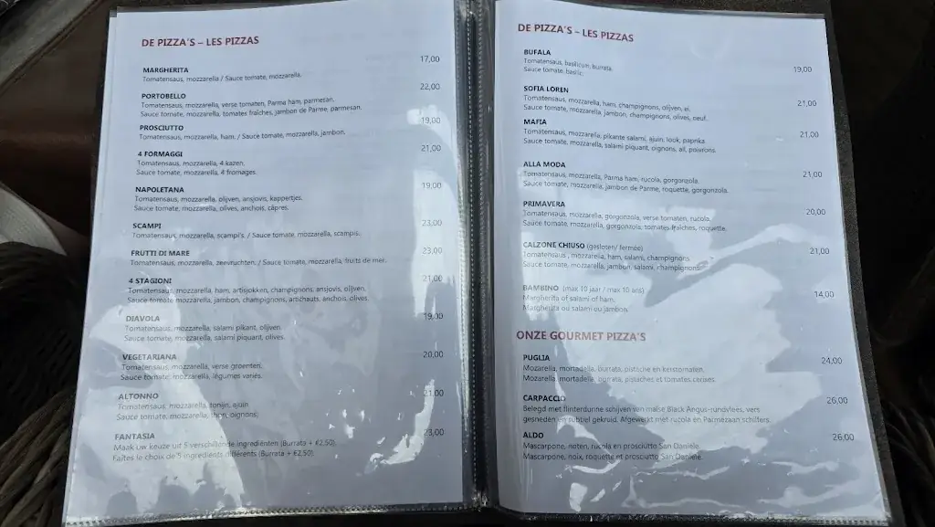 Menü_Portobello Sul Mare Restaurant_Blankenberge_Bild_1