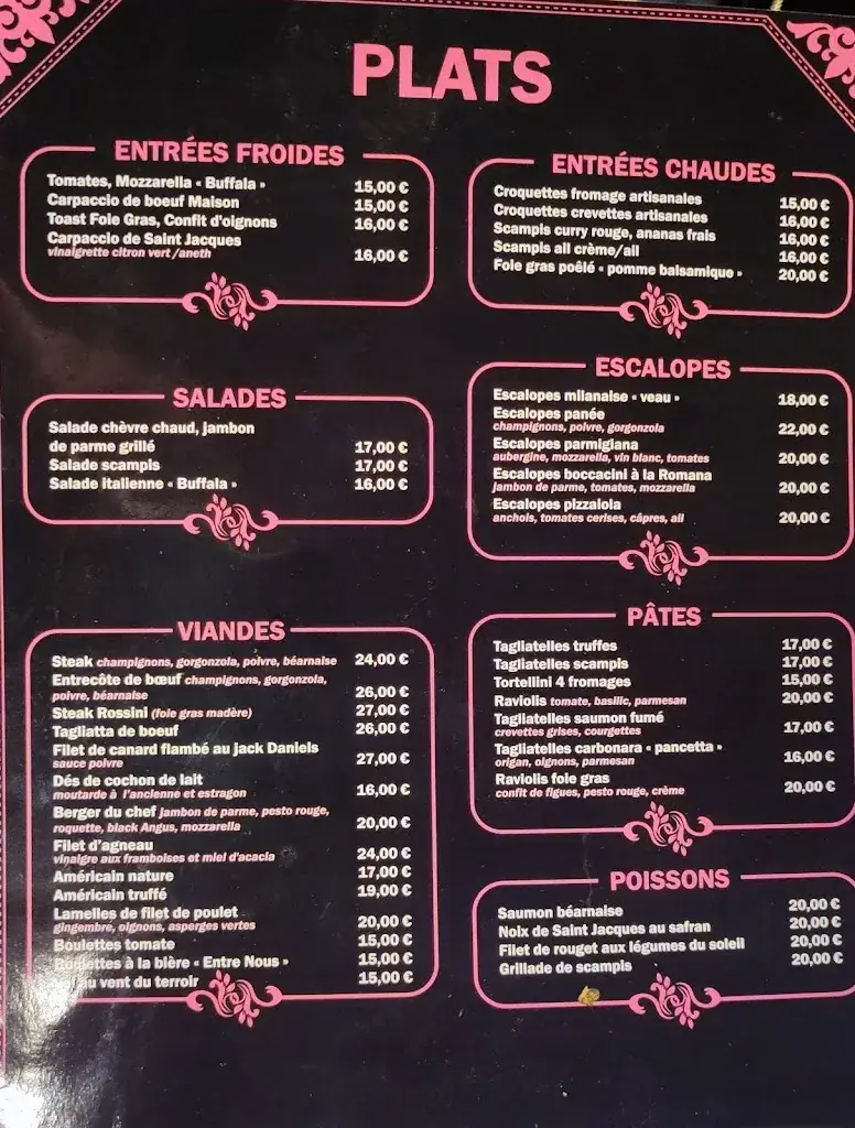 Menü_Al Molino D'Oro_Braives_Bild_1