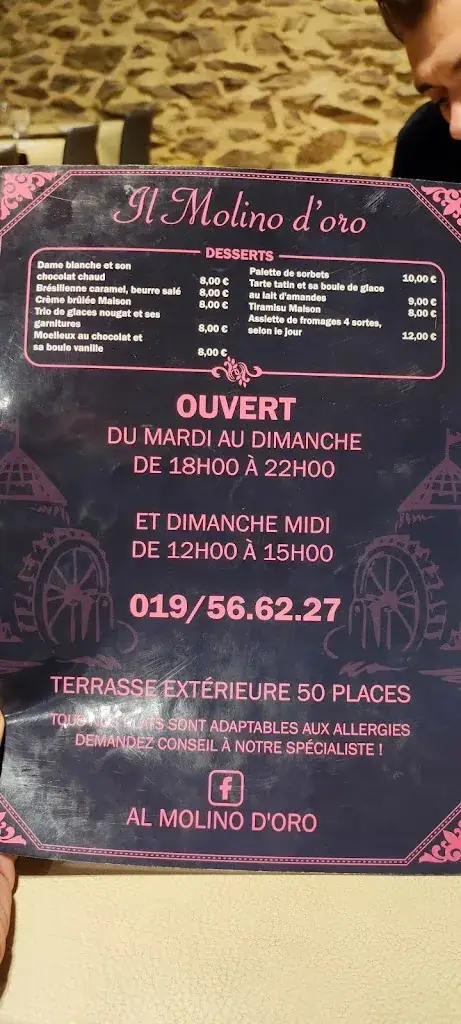 Menü_Al Molino D'Oro_Braives_Bild_2