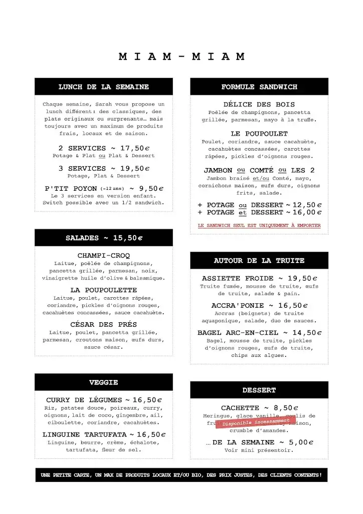 Menü_La Cachette, Espace Gourmand_Braives_Bild_1