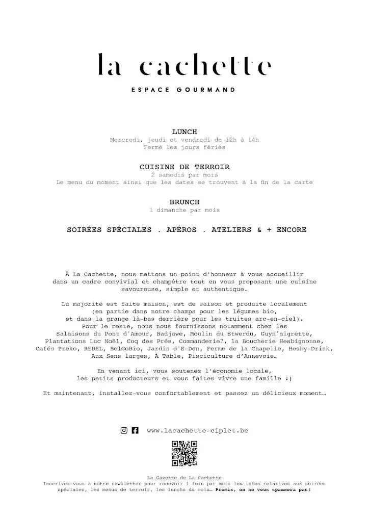 Menü_La Cachette, Espace Gourmand_Braives_Bild_3