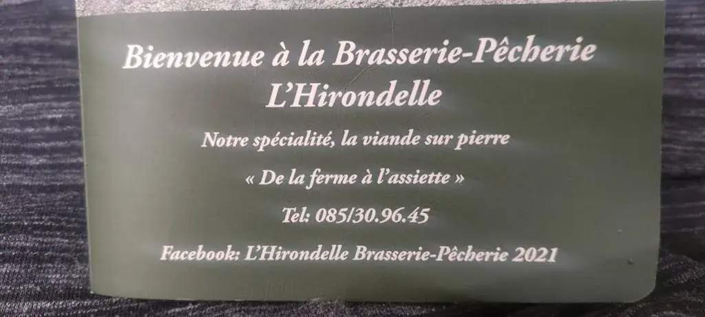 Menu_Brasserie-Pêcherie l'Hirondelle_Burdinne_imagen_2