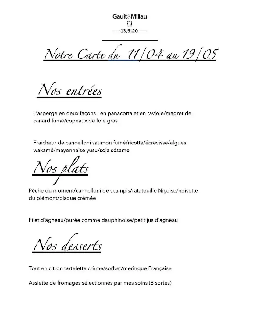 Menü_La Belva_Hannut_Bild_1