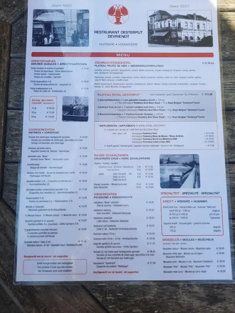 Menü_De Oesterput_Blankenberge_Bild_3