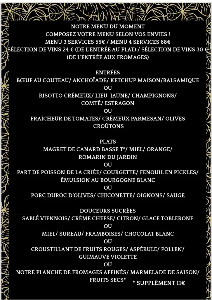 Menü_Le Chamarel_Hannut_Bild_1