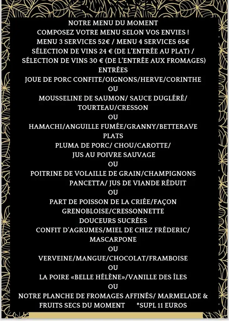 Menü_Le Chamarel_Hannut_Bild_2