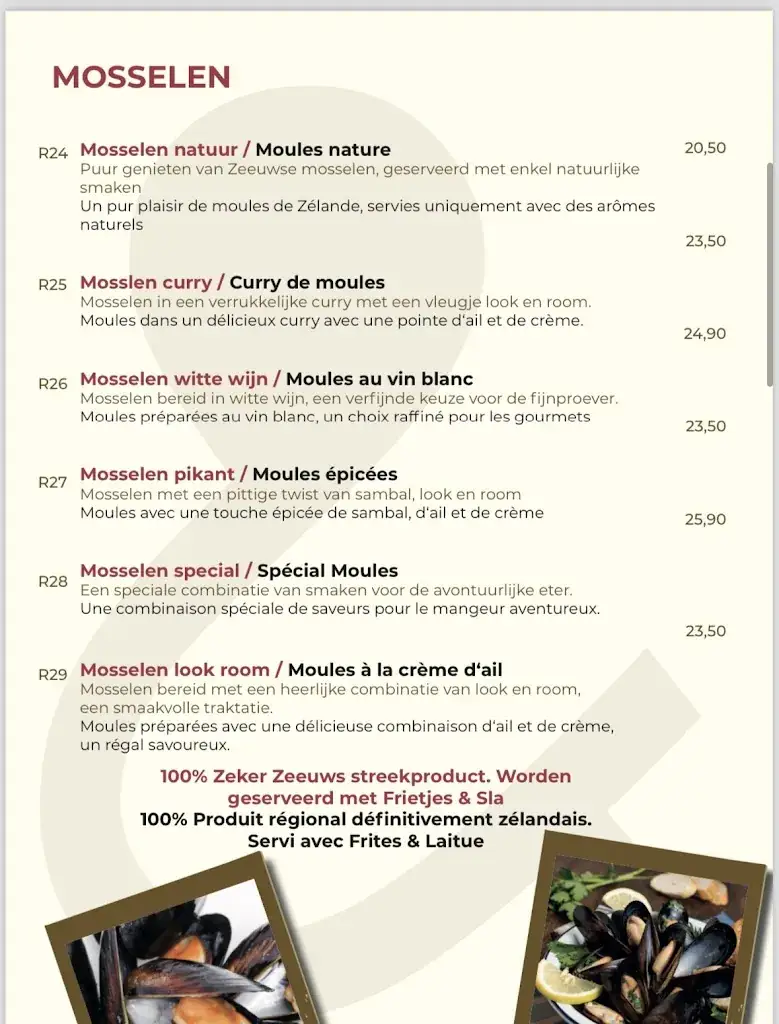 Menu_L'Adresse - Restaurant & Café_Blankenberge_image_4