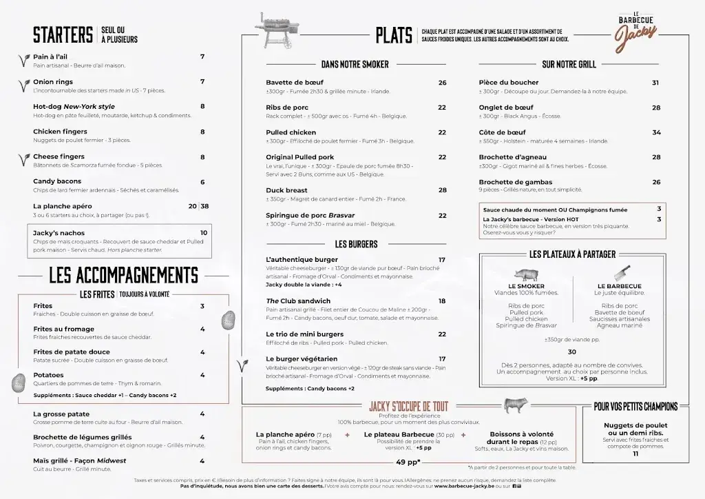 Menü_Le Barbecue de Jacky_Blegny_Bild_1
