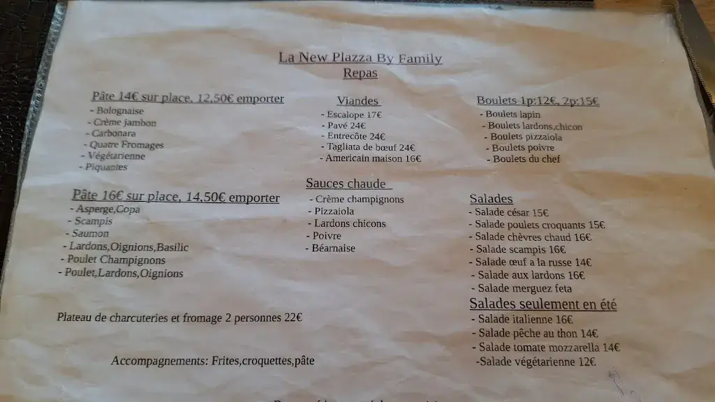 Menu_La Plazza Saive_Blegny_image_1