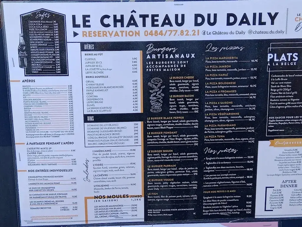 Menü_Le Chatêau de Oteppe._Burdinne_Bild_3