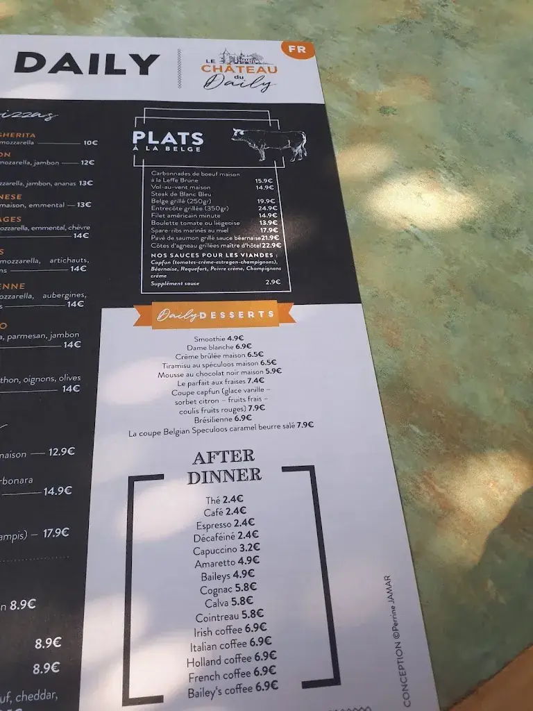 Menü_Le Chatêau de Oteppe._Burdinne_Bild_4