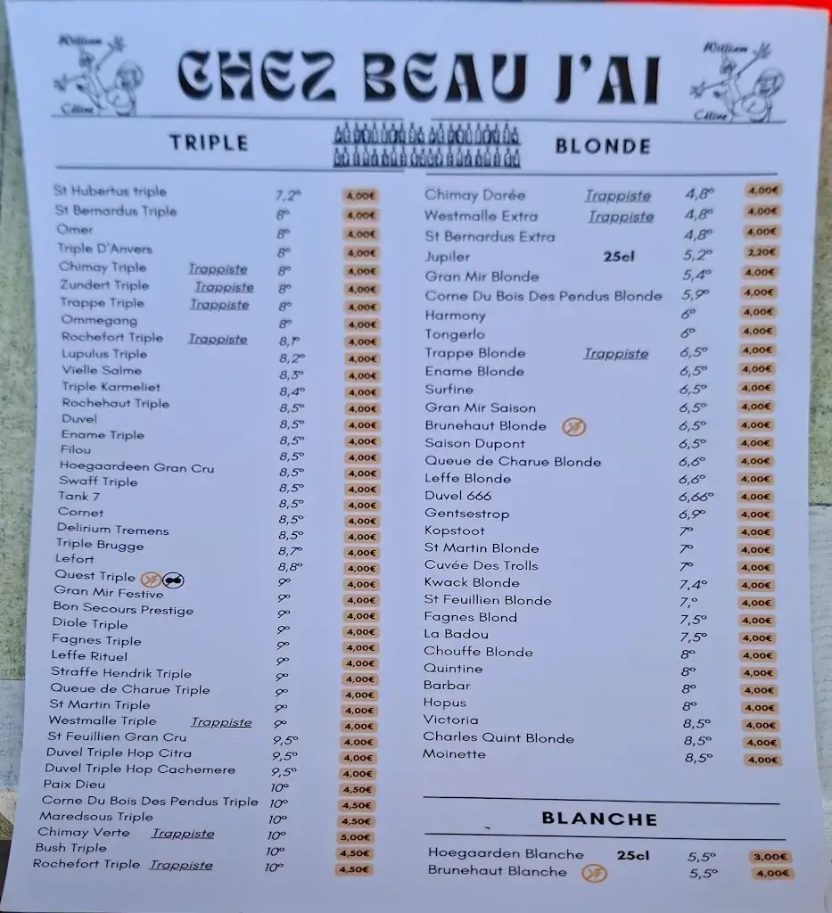 Menu_Chez Beau j'ai_Brunehaut_image_1
