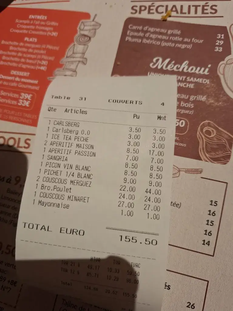 Menu_Le Minaret_Boussu_image_1