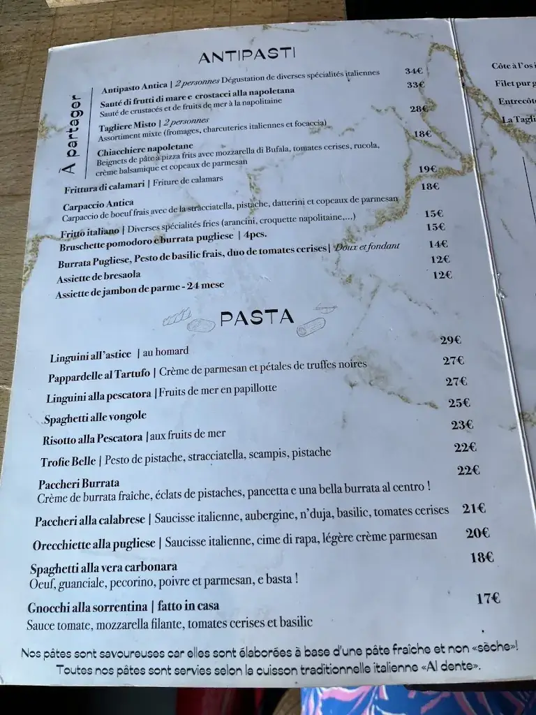 Menü_Ristorante Pizzeria Antica_Boussu_Bild_3