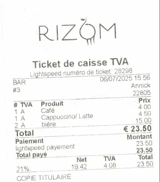 Mon Nd_Rizom Restaurant_Boussu_review